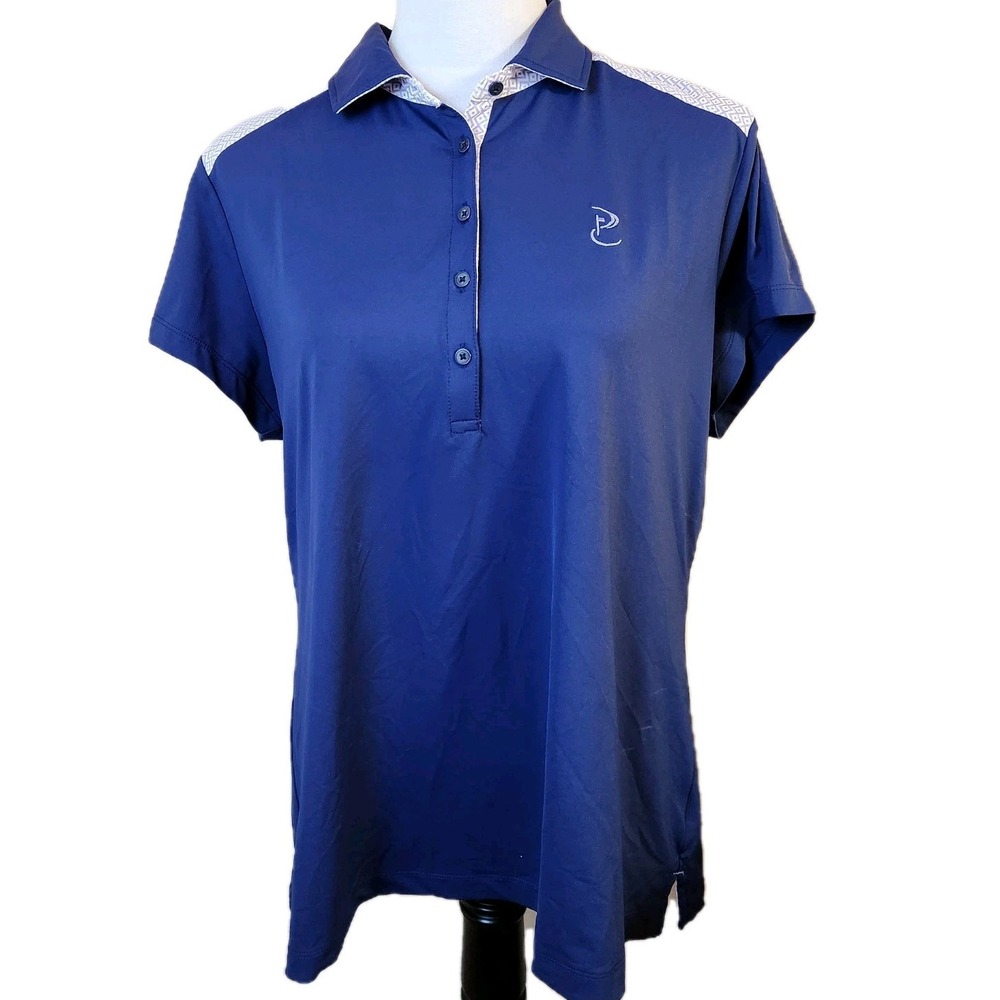 Fairway & Greene Golf Performance Polo Womens XL Blue Tennis Pickleball Shirt - Picture 2 of 16